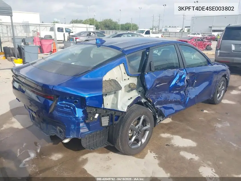2025 Kia K4 Lxs VIN: 3KPFT4DE4SE003802 Lot: 42049762