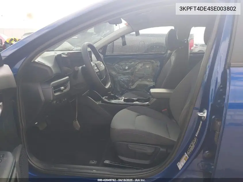 2025 Kia K4 Lxs VIN: 3KPFT4DE4SE003802 Lot: 42049762