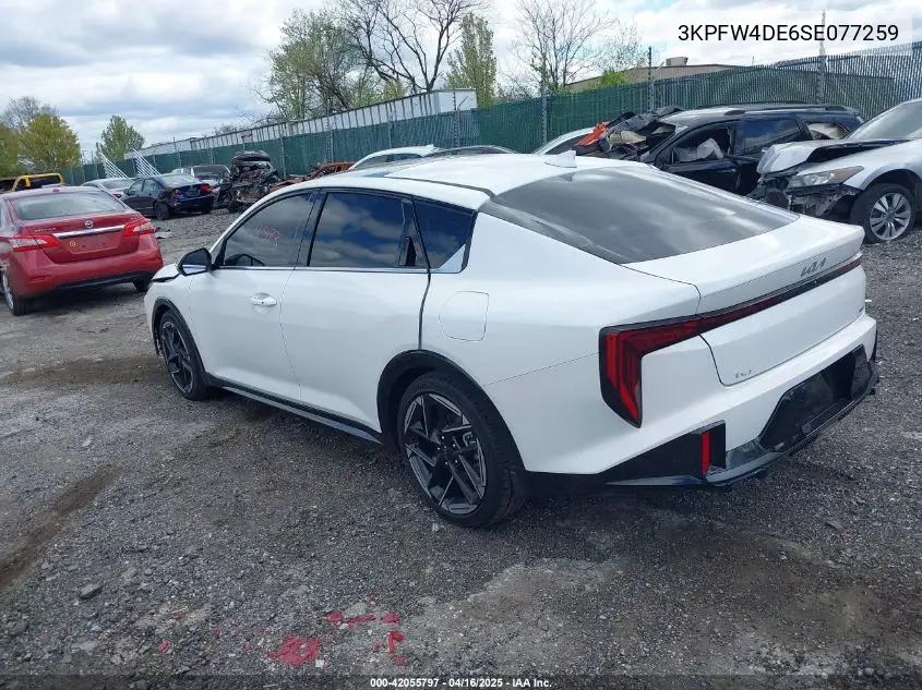 2025 Kia K4 Gt Line VIN: 3KPFW4DE6SE077259 Lot: 42055797