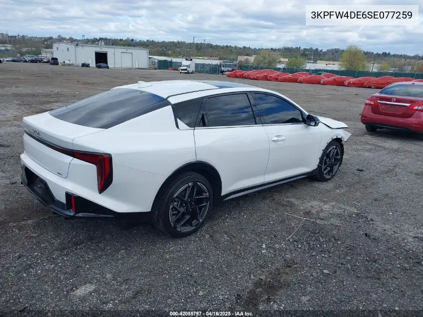 2025 Kia K4 Gt Line VIN: 3KPFW4DE6SE077259 Lot: 42055797