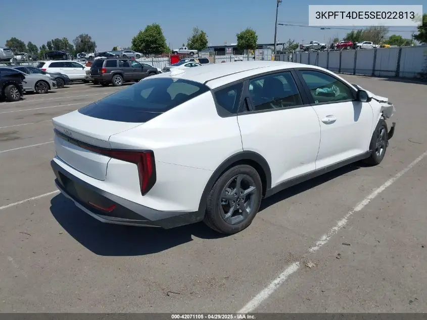 2025 Kia K4 Lxs VIN: 3KPFT4DE5SE022813 Lot: 42071105