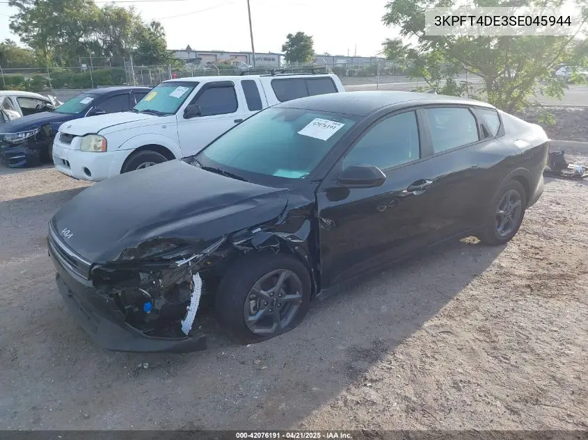 2025 Kia K4 Lxs VIN: 3KPFT4DE3SE045944 Lot: 42076191