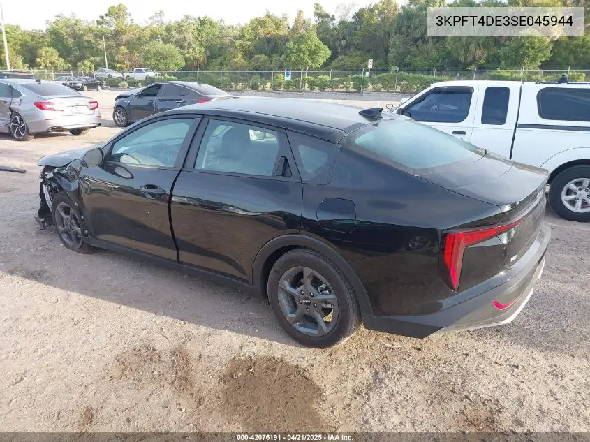 2025 Kia K4 Lxs VIN: 3KPFT4DE3SE045944 Lot: 42076191