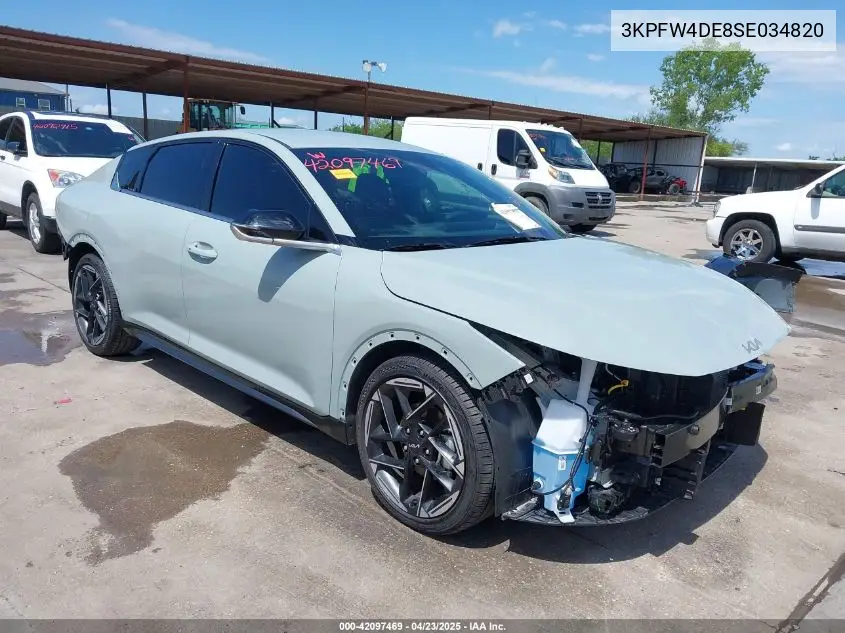 2025 Kia K4 Gt-Line VIN: 3KPFW4DE8SE034820 Lot: 42097469