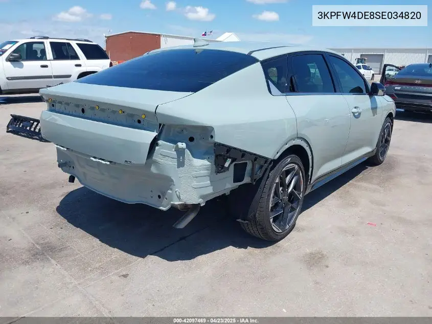2025 Kia K4 Gt-Line VIN: 3KPFW4DE8SE034820 Lot: 42097469