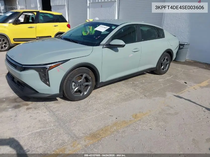 2025 Kia K4 Lxs VIN: 3KPFT4DE4SE003606 Lot: 42107005