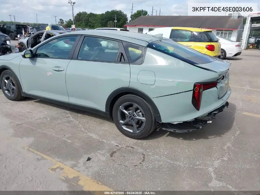 2025 Kia K4 Lxs VIN: 3KPFT4DE4SE003606 Lot: 42107005