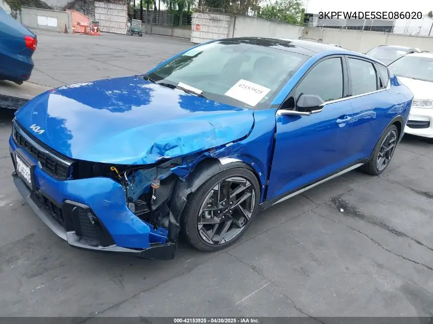 2025 Kia K4 Gt-Line VIN: 3KPFW4DE5SE086020 Lot: 42153925
