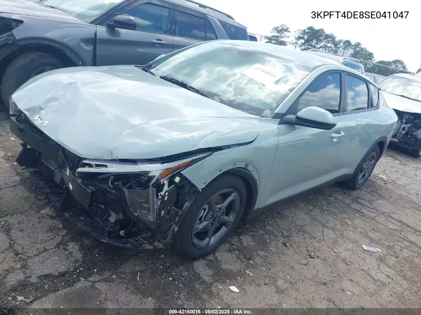 2025 Kia K4 Lxs VIN: 3KPFT4DE8SE041047 Lot: 42160016