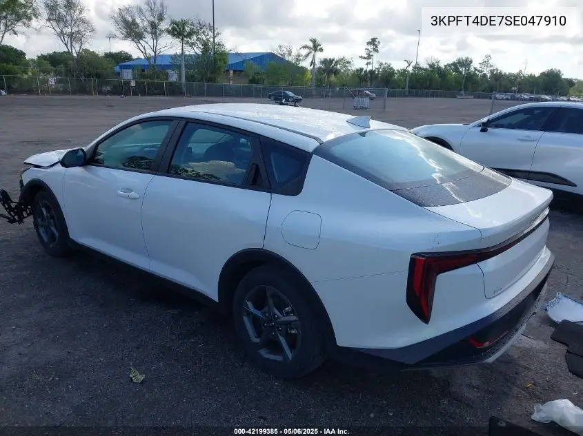 2025 Kia K4 Lxs VIN: 3KPFT4DE7SE047910 Lot: 42199385