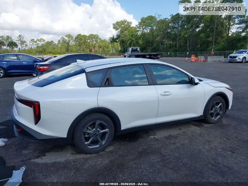 2025 Kia K4 Lxs VIN: 3KPFT4DE7SE047910 Lot: 42199385