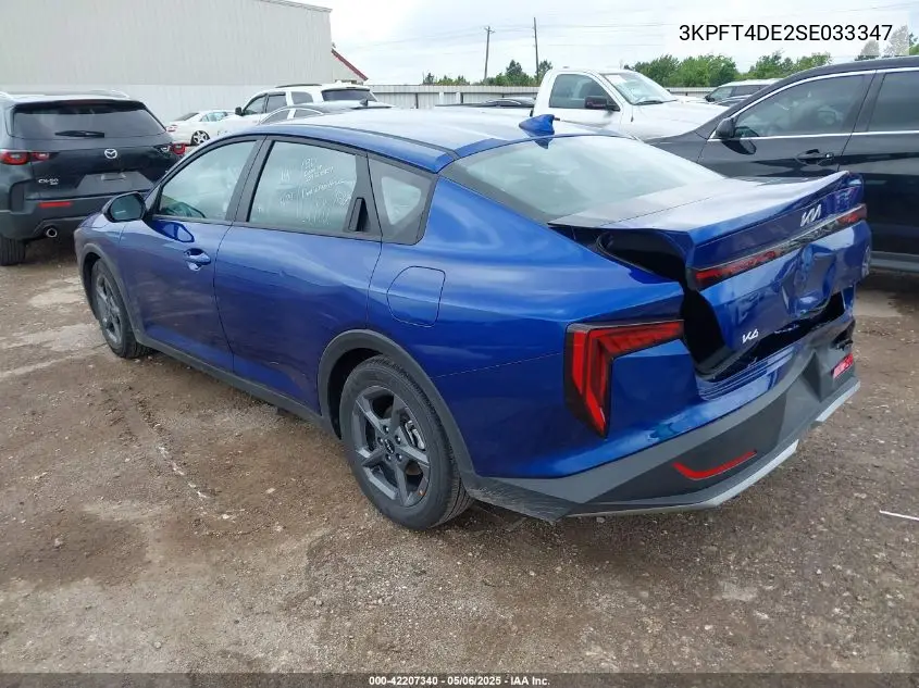 2025 Kia K4 Lxs VIN: 3KPFT4DE2SE033347 Lot: 42207340