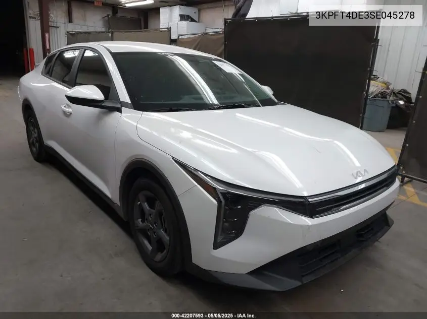 2025 Kia K4 Lxs VIN: 3KPFT4DE3SE045278 Lot: 42207593