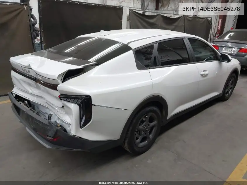 2025 Kia K4 Lxs VIN: 3KPFT4DE3SE045278 Lot: 42207593