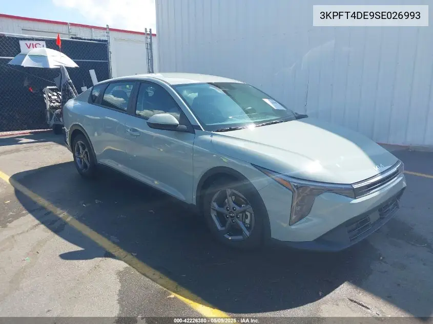 2025 Kia K4 Lxs VIN: 3KPFT4DE9SE026993 Lot: 42226380
