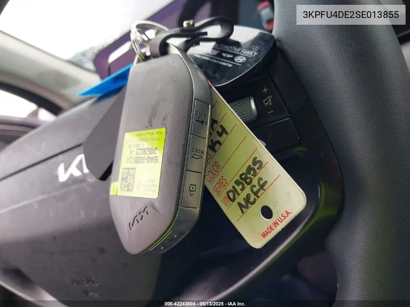 2025 Kia K4 Ex VIN: 3KPFU4DE2SE013855 Lot: 42243804
