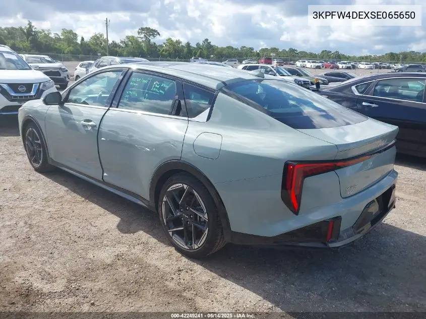 2025 Kia K4 Gt-Line VIN: 3KPFW4DEXSE065650 Lot: 42249241
