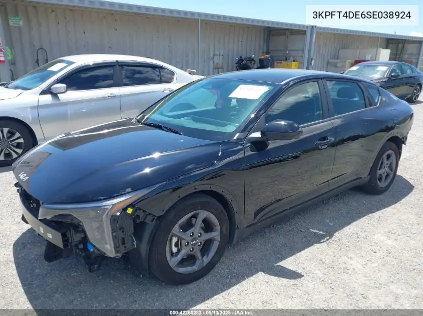 2025 Kia K4 Lxs VIN: 3KPFT4DE6SE038924 Lot: 42260282