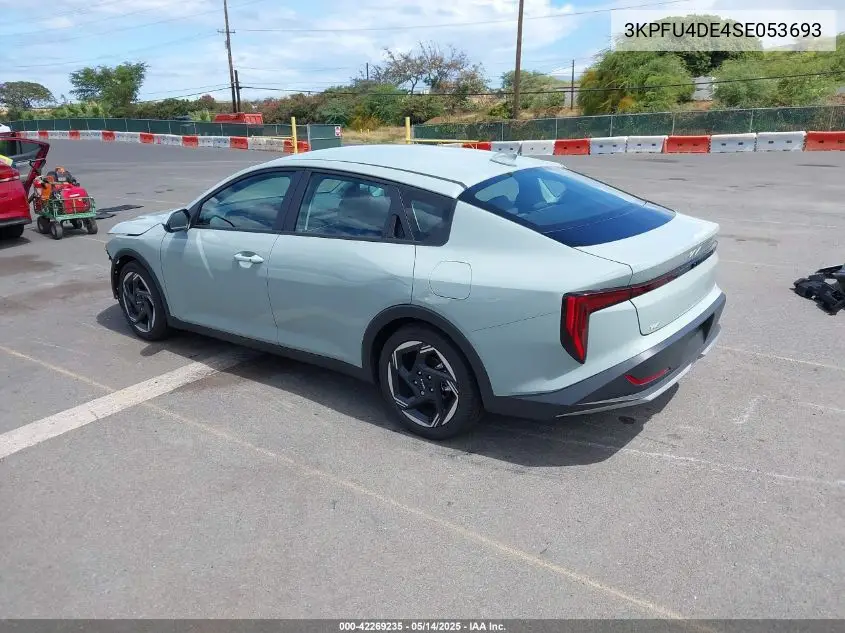 2025 Kia K4 Ex VIN: 3KPFU4DE4SE053693 Lot: 42269235