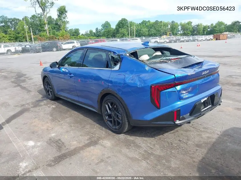 2025 Kia K4 Gt-Line Turbo VIN: 3KPFW4DC0SE056423 Lot: 42305338