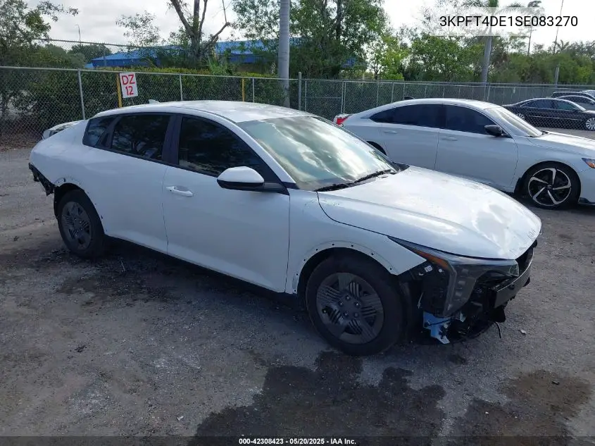 2025 Kia K4 Lx VIN: 3KPFT4DE1SE083270 Lot: 42308423