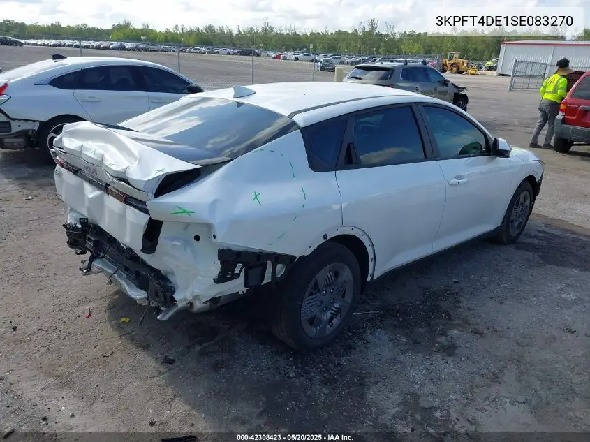 2025 Kia K4 Lx VIN: 3KPFT4DE1SE083270 Lot: 42308423