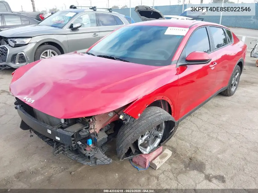 2025 Kia K4 Lxs VIN: 3KPFT4DE8SE022546 Lot: 42333219