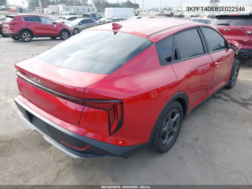 2025 Kia K4 Lxs VIN: 3KPFT4DE8SE022546 Lot: 42333219