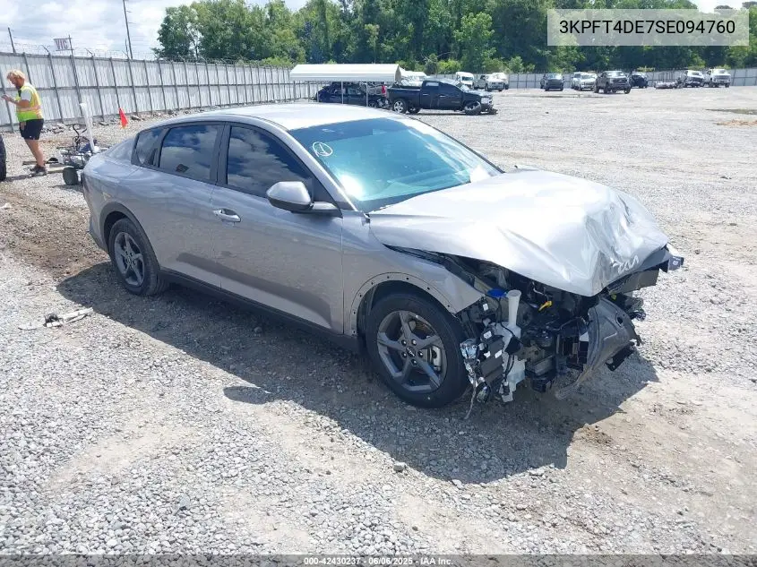 2025 Kia K4 Lxs VIN: 3KPFT4DE7SE094760 Lot: 42430237