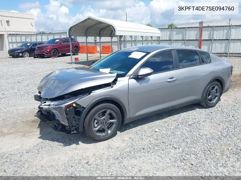 2025 Kia K4 Lxs VIN: 3KPFT4DE7SE094760 Lot: 42430237