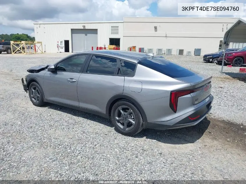 2025 Kia K4 Lxs VIN: 3KPFT4DE7SE094760 Lot: 42430237