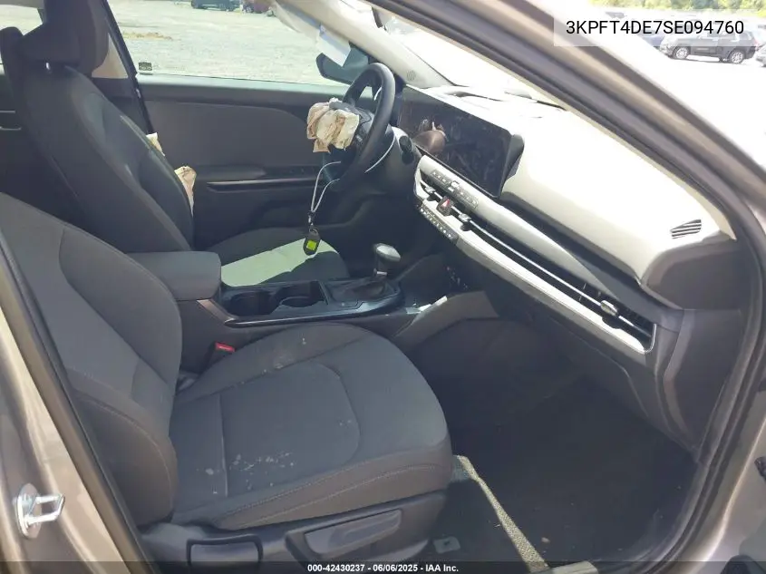2025 Kia K4 Lxs VIN: 3KPFT4DE7SE094760 Lot: 42430237