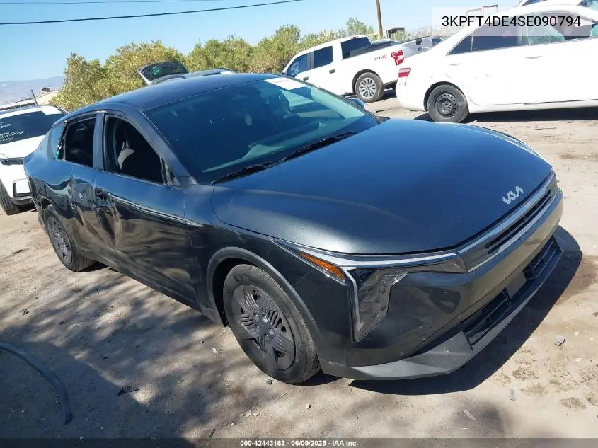 2025 Kia K4 Lx VIN: 3KPFT4DE4SE090794 Lot: 42443163