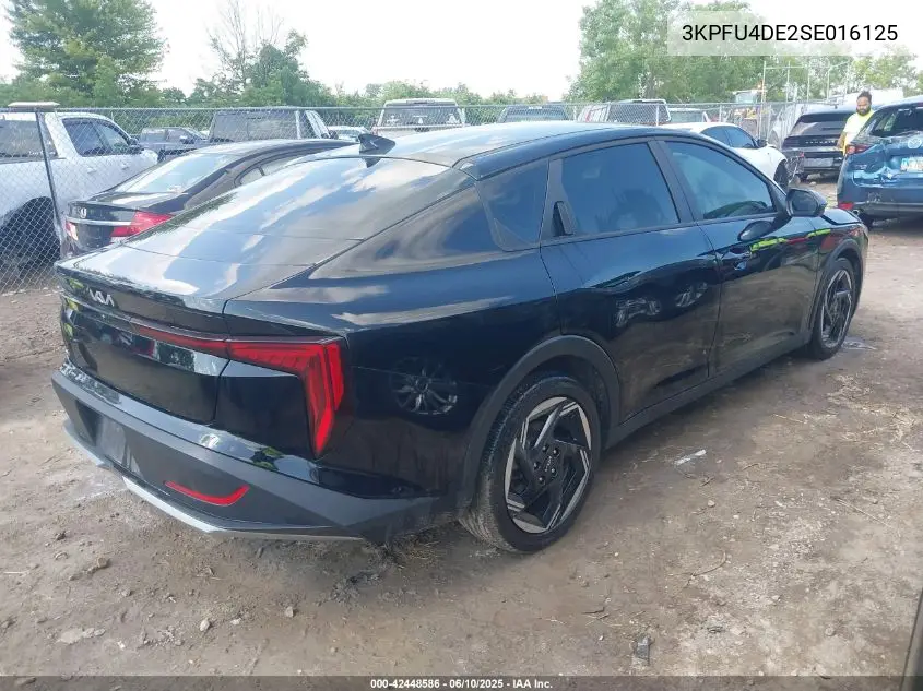 2025 Kia K4 Ex VIN: 3KPFU4DE2SE016125 Lot: 42448586
