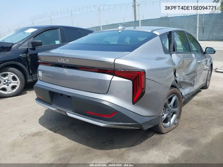 2025 Kia K4 Lxs VIN: 3KPFT4DE1SE094771 Lot: 42451280
