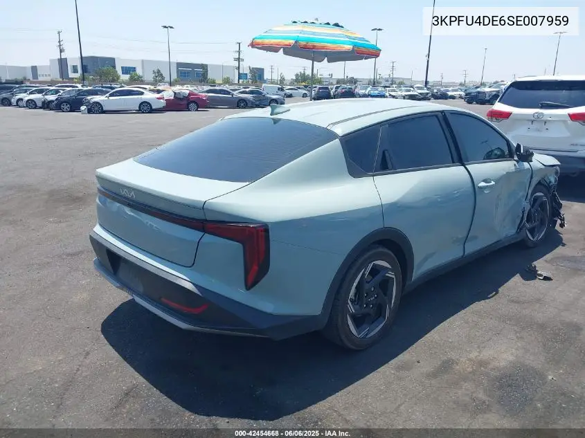 2025 Kia K4 Ex VIN: 3KPFU4DE6SE007959 Lot: 42454668