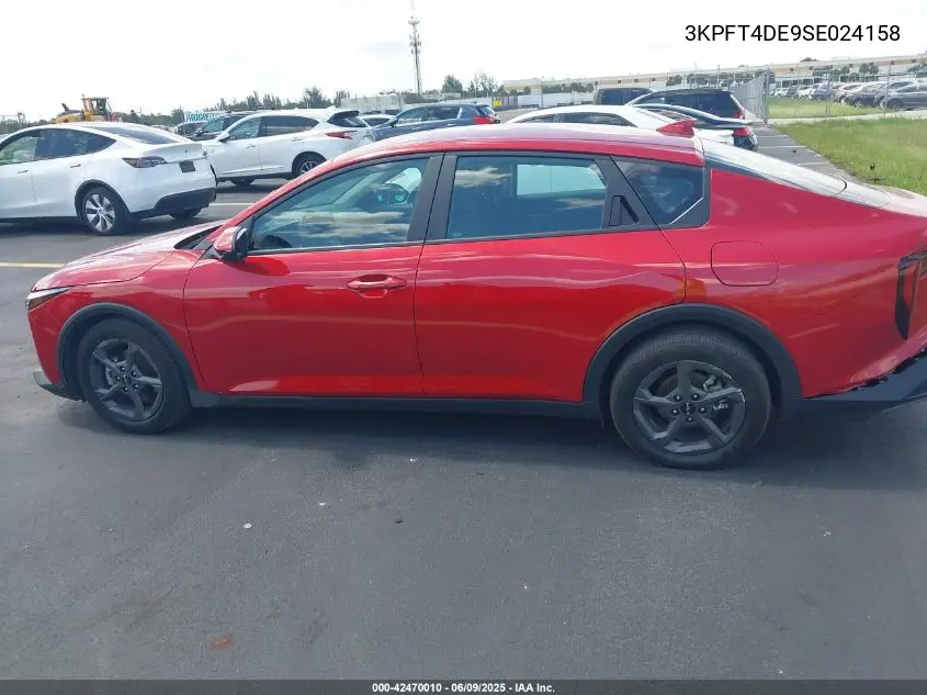 2025 Kia K4 Lxs VIN: 3KPFT4DE9SE024158 Lot: 42470010