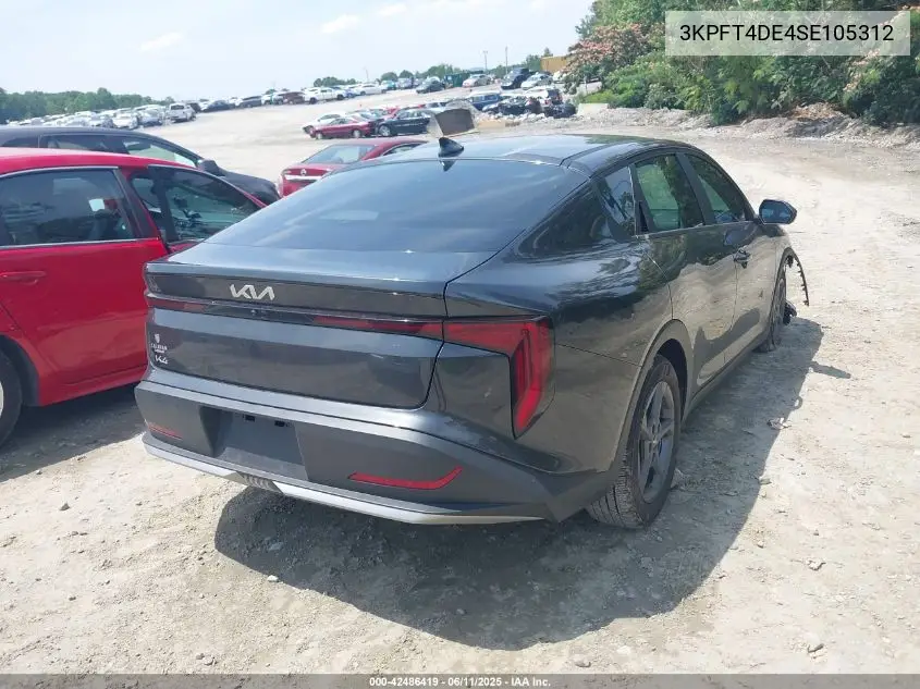 2025 Kia K4 Lxs VIN: 3KPFT4DE4SE105312 Lot: 42486419