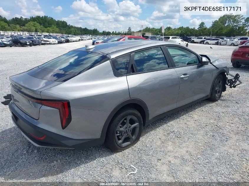 2025 Kia K4 Lxs VIN: 3KPFT4DE6SE117171 Lot: 42499363
