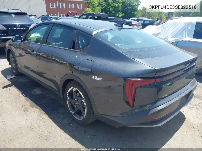 2025 Kia K4 Ex VIN: 3KPFU4DE3SE022516 Lot: 42502526