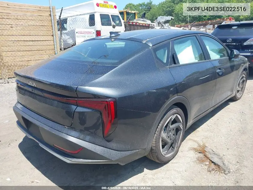 2025 Kia K4 Ex VIN: 3KPFU4DE3SE022516 Lot: 42502526