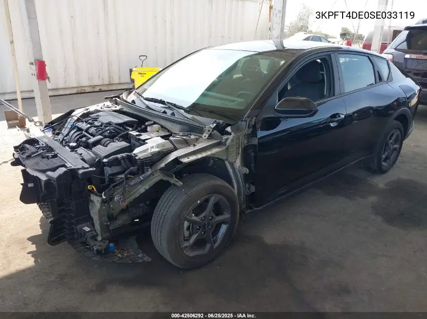 2025 Kia K4 Lxs VIN: 3KPFT4DE0SE033119 Lot: 42506292