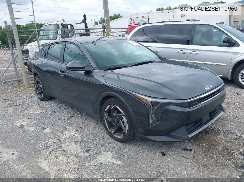 2025 Kia K4 Ex VIN: 3KPFU4DE2SE110960 Lot: 42506414
