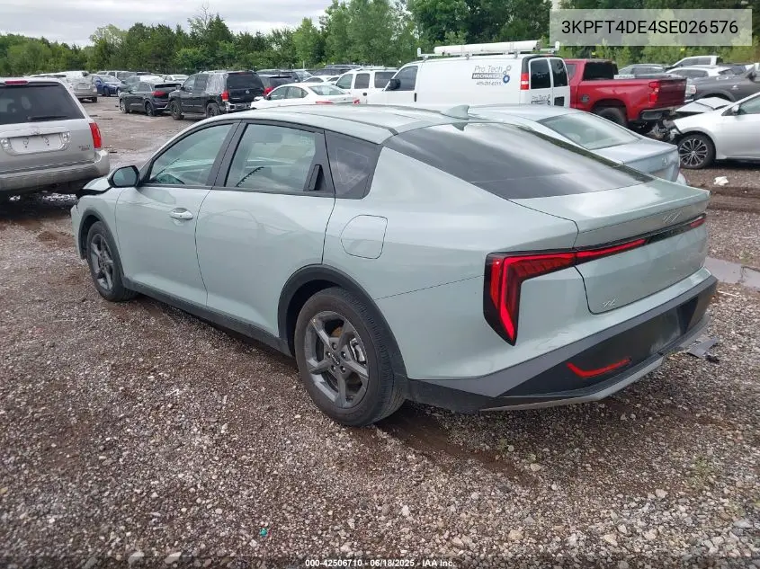 2025 Kia K4 Lxs VIN: 3KPFT4DE4SE026576 Lot: 42506710