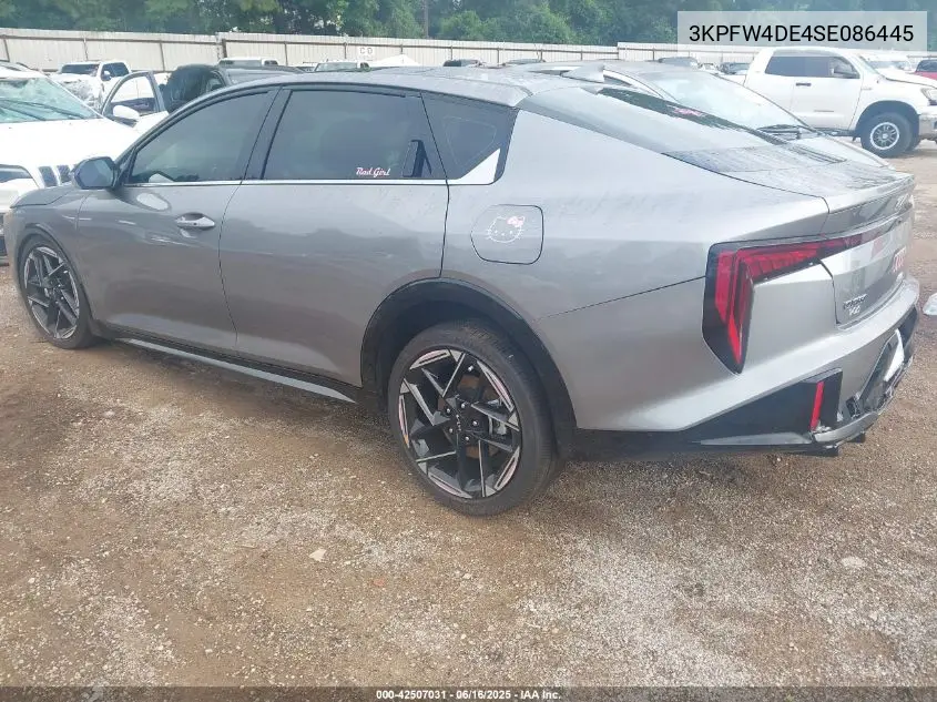 2025 Kia K4 Gt-Line VIN: 3KPFW4DE4SE086445 Lot: 42507031