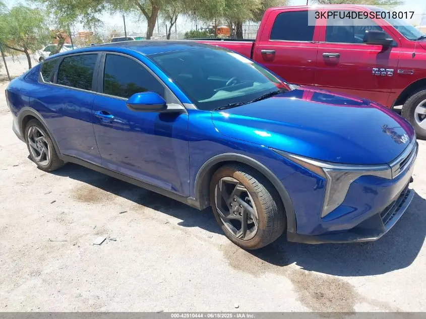 2025 Kia K4 Ex VIN: 3KPFU4DE9SE018017 Lot: 42510444