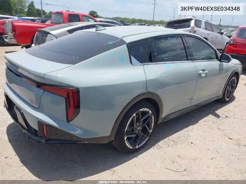 2025 Kia K4 Gt-Line VIN: 3KPFW4DEXSE034348 Lot: 42516343