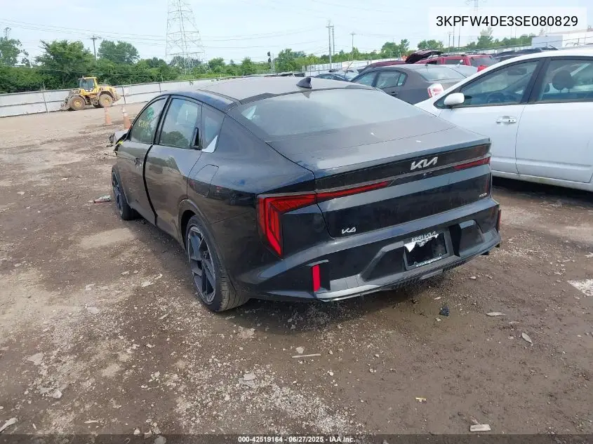 2025 Kia K4 Gt-Line VIN: 3KPFW4DE3SE080829 Lot: 42519164