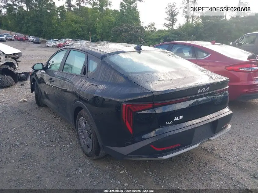 2025 Kia K4 Lx VIN: 3KPFT4DE5SE020608 Lot: 42530866