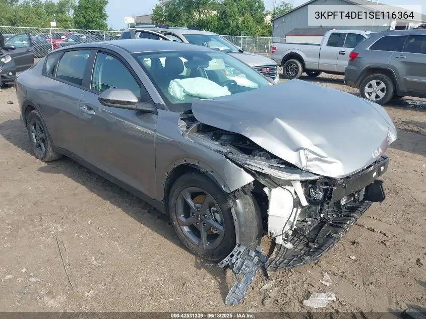 2025 Kia K4 Lxs VIN: 3KPFT4DE1SE116364 Lot: 42531339